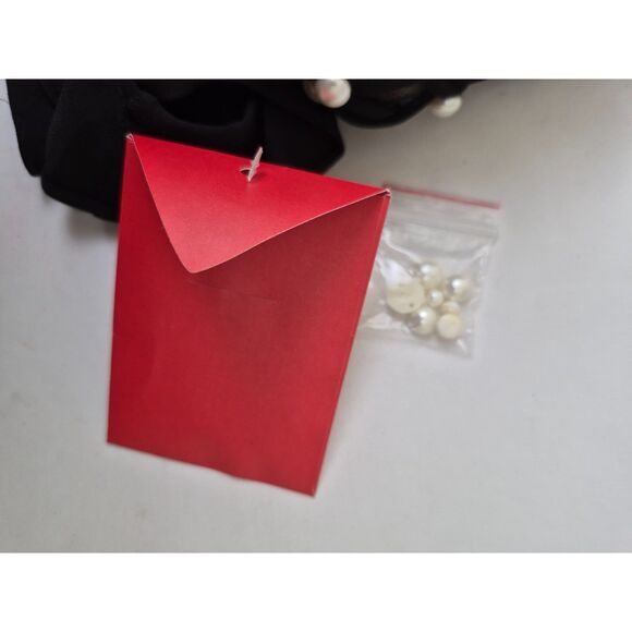 Carolina Herrera Women's Black Embroidered Yoke Pearl Top Blouse Size 16 $1690+ - Picture 7 of 7